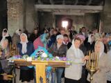 Первая служба в верхнем храме - 21.09.2011